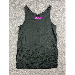Chintamani‎ Alchemistry Linen Blouse Women's XL Black Sleeveless Tunic Boho